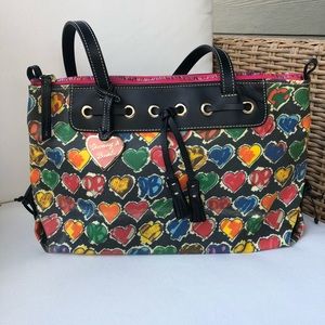 EUC Dooney & Bourke bag. Rainbow zip top.